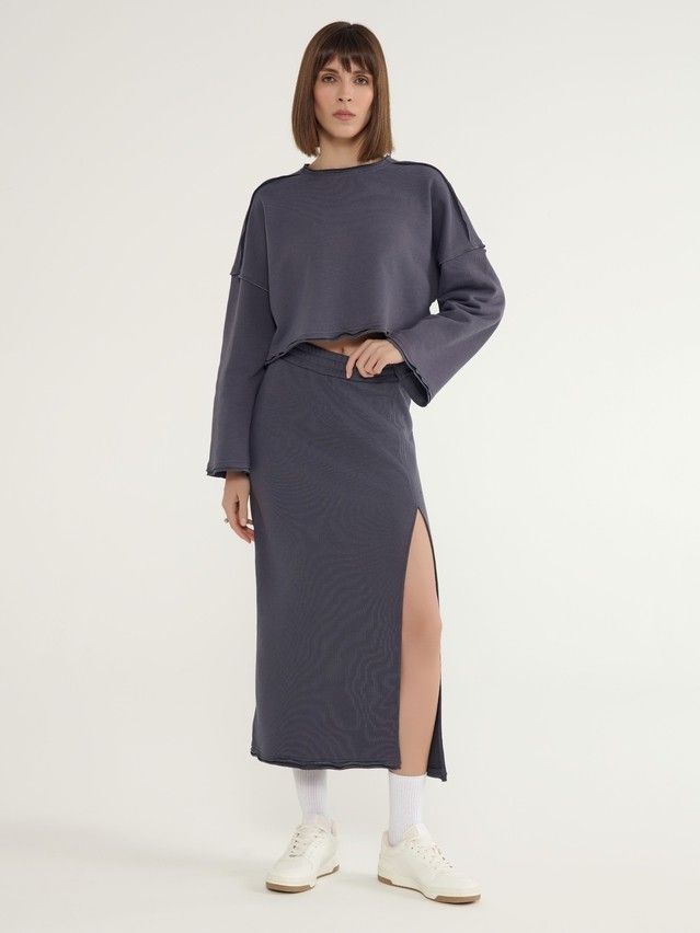 Women's skirt CONTE ELEGANT LU 3066, s.170-90, graphite - 4
