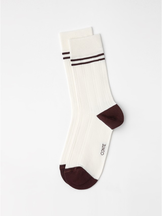 Women's socks CONTE ELEGANT SPORT, s.23-25, 1104 milky-burgundy - 4