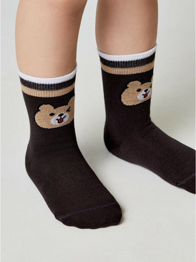 Children's socks CONTE-KIDS TIP-TOP, s.12, 984 dark brown - 1