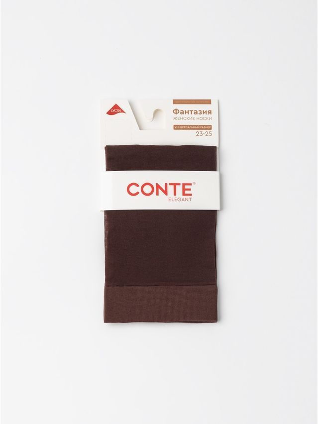 Women's socks CONTE ELEGANT FANTASY, s.23-25, chocolate - 2