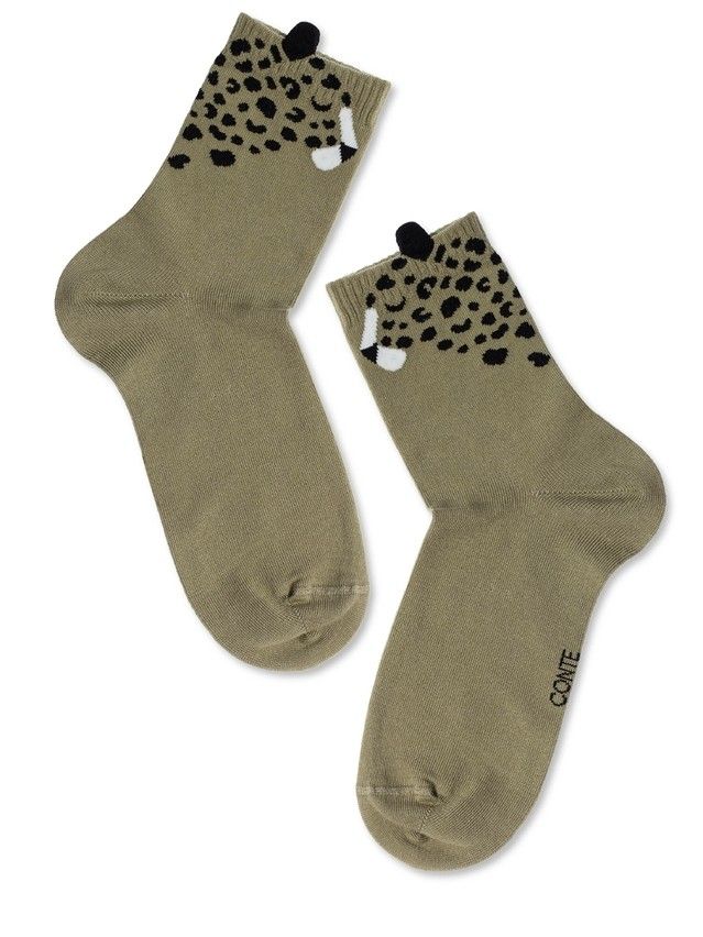 Women's socks CONTE ELEGANT CLASSIC, s.23, 249 khaki - 4