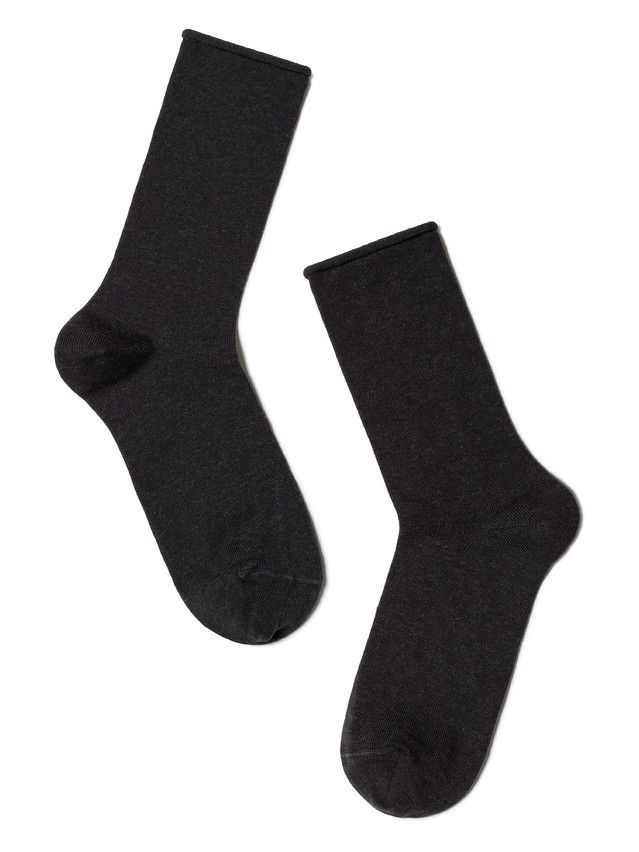 Women's cotton socks COMFORT (without elastic) 19C-101SP, rives. 36-37, 000 black - 2