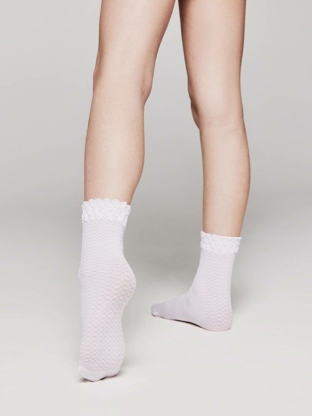 Fancy socks for girls CONTE ELEGANT SARA, s.27-32, bianco - 2