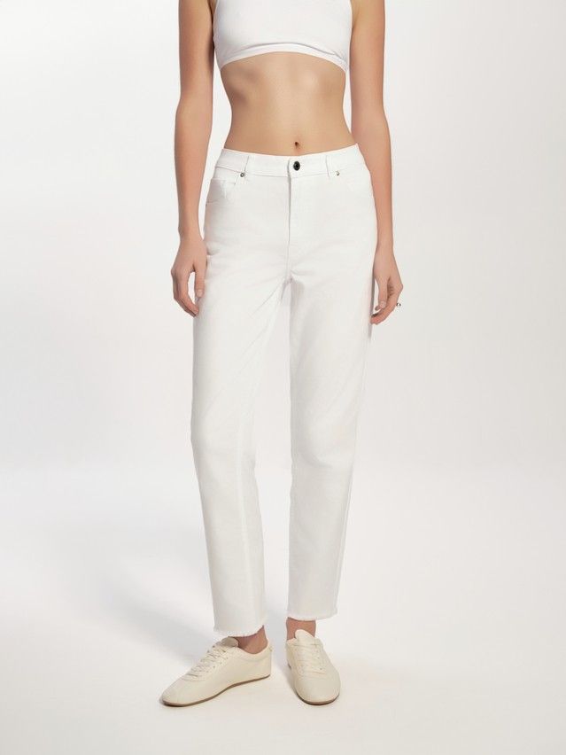 Denim trousers CONTE ELEGANT CON-723, s.170-102, white - 3
