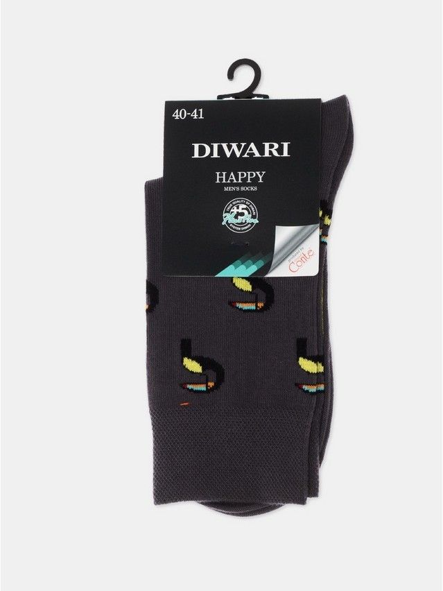 Men's socks DiWaRi HAPPY, s. 40-41, 081 dark grey - 2