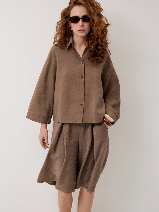 Women's shirt CONTE LRU 3423, s.170-84-90, chocolate - 5