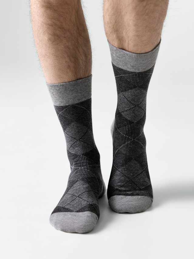 Men's socks CONTE, s.25, 970 grey - 1