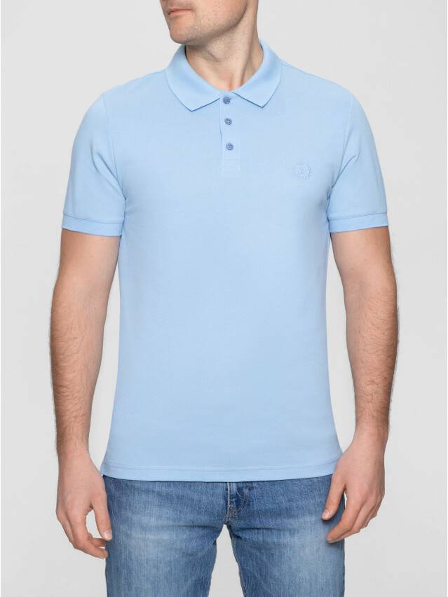 Men's polo neck shirt DiWaRi MD 415, s.170,176-108, grey-blue - 3