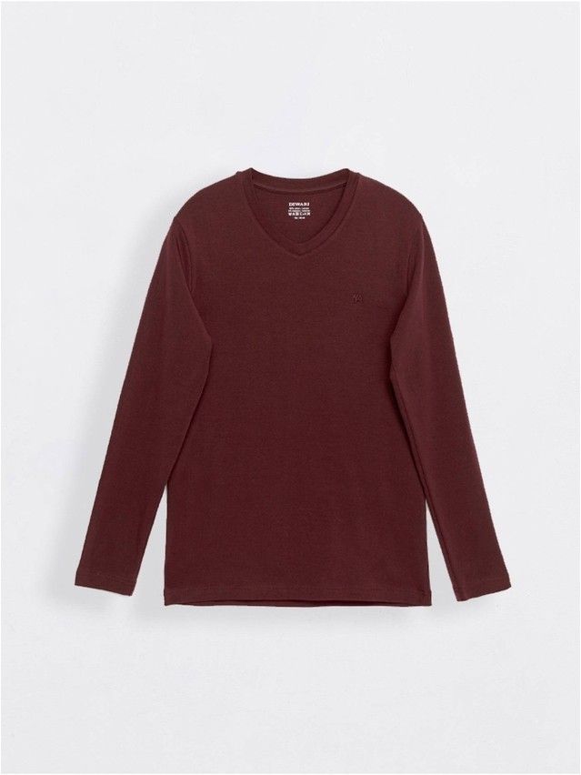 Men's polo neck shirt DiWaRi MD 696, s.170,176-100, red-brown - 1