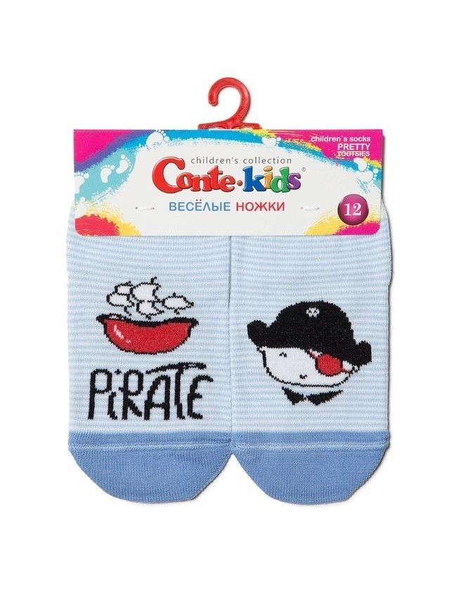 Children's socks CONTE-KIDS CHEERFUL LEGS, s.18-20, 335 light blue - 2