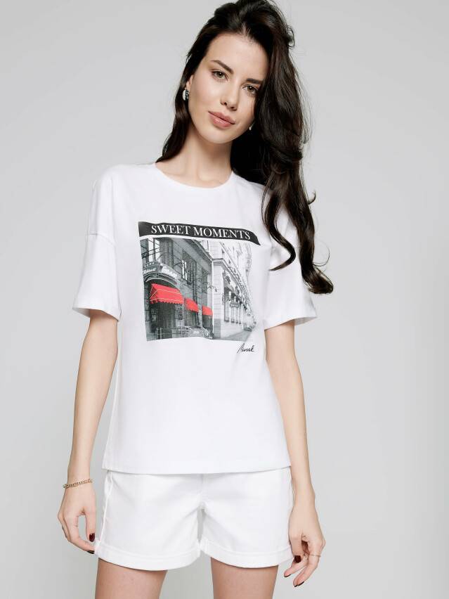 Women's t-shirt LD 1110, s.170-100, white - 1