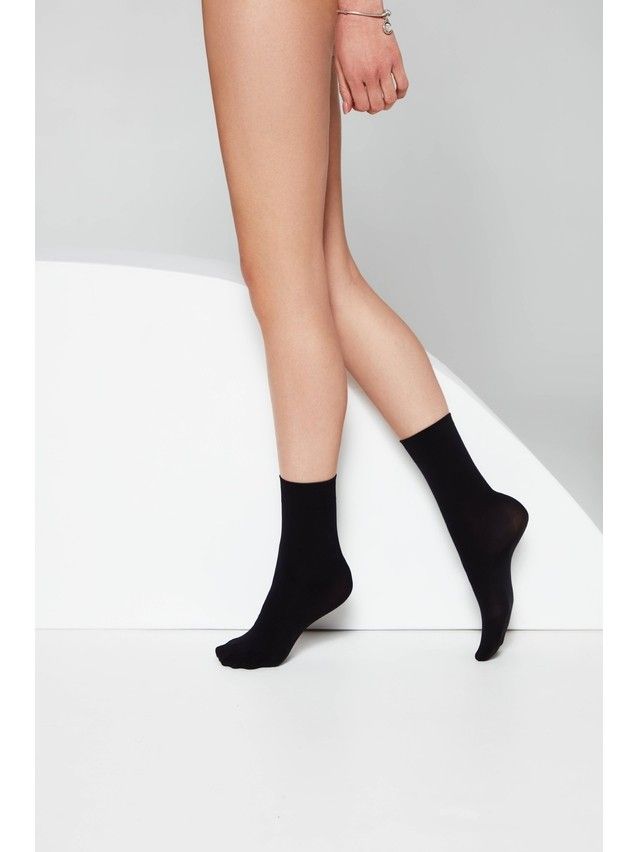 Women's socks CONTE ELEGANT MICROFIBRA 50 (1 pair),s.23-25, nero - 2