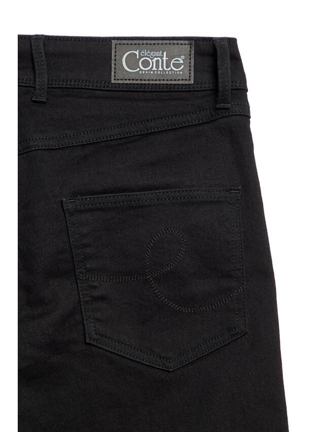 Denim trousers CONTE ELEGANT CON-91, s.170-102, black - 7