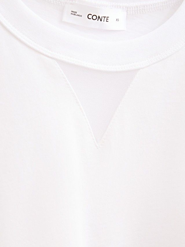 Women's polo neck shirt CONTE ELEGANT LD 3084, s.170-92, white - 6