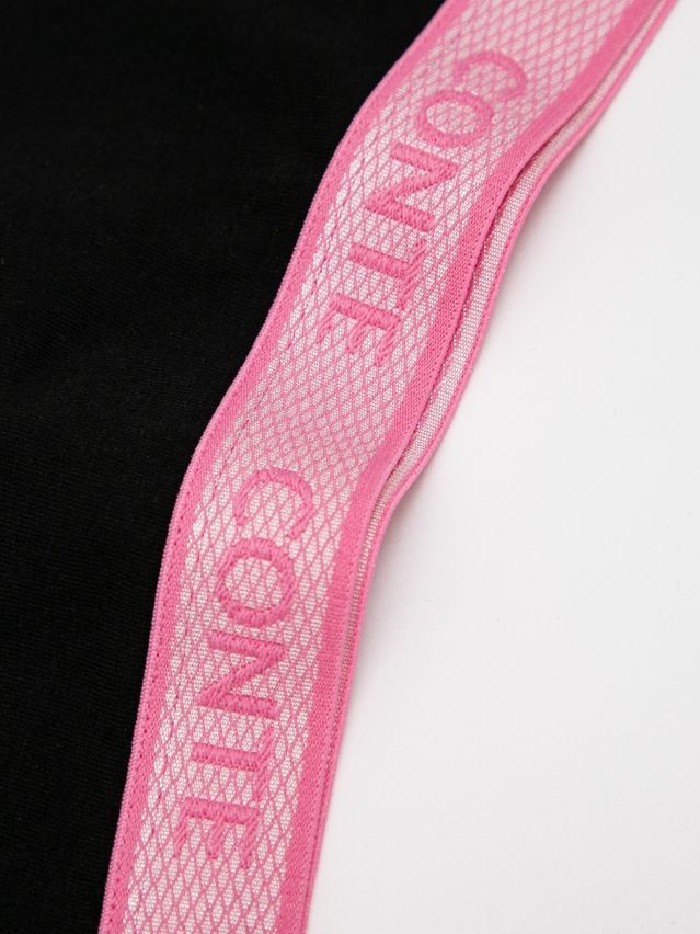 Women's panties CONTE ELEGANT PRINT DOTS LB 2545, s.90, black-pink - 6