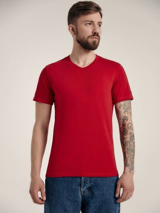 T-shirt BASIC MF 310-10, s.170,176-100, dark red - 4