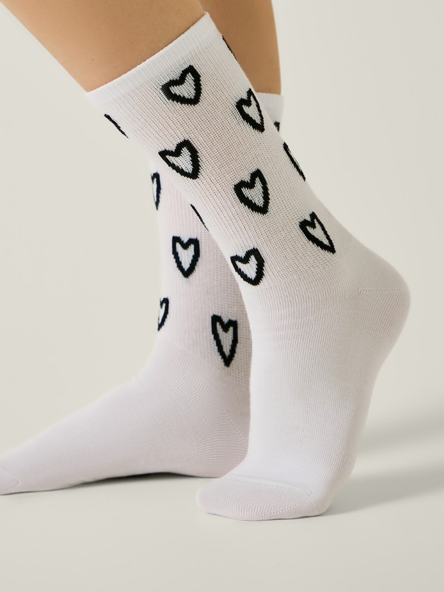 Women's socks CONTE ELEGANT ACTIVE, s.23-25, 713 white - 2