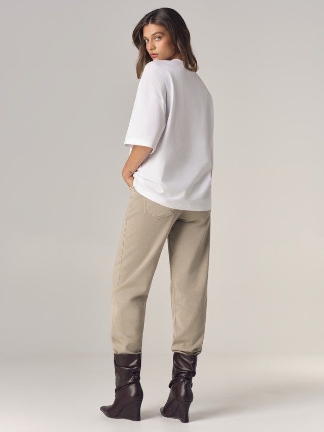 Women's polo neck shirt CONTE LD 3468, s.170-88, white-aster - 4