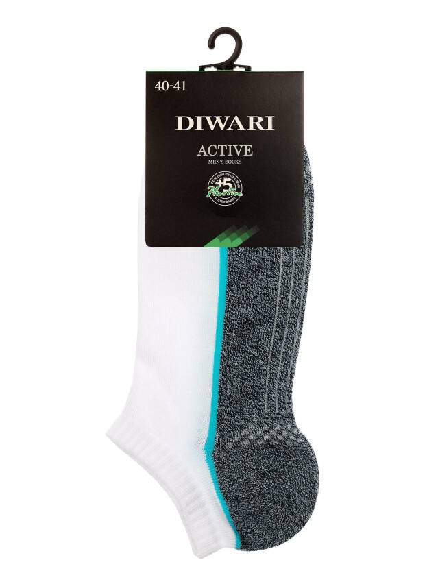 Men's socks DiWaRi ACTIVE, s. 40-41, 044 white-denim - 2