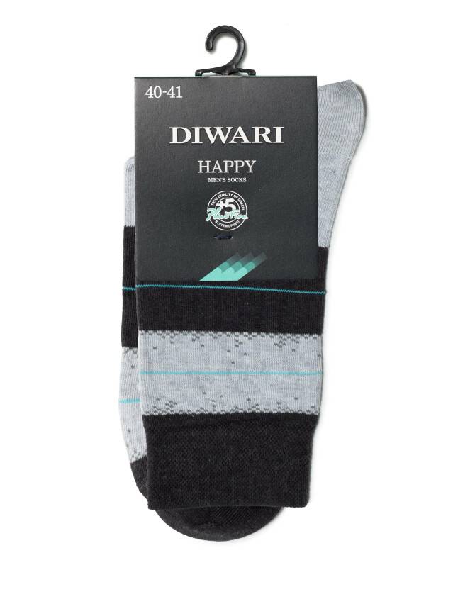 Men's socks DiWaRi HAPPY, s. 40-41, 047 black-grey - 2