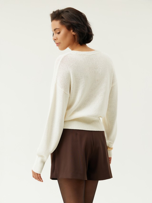 Women's pullover CONTE LDK25163, s.170-84, ecru - 5