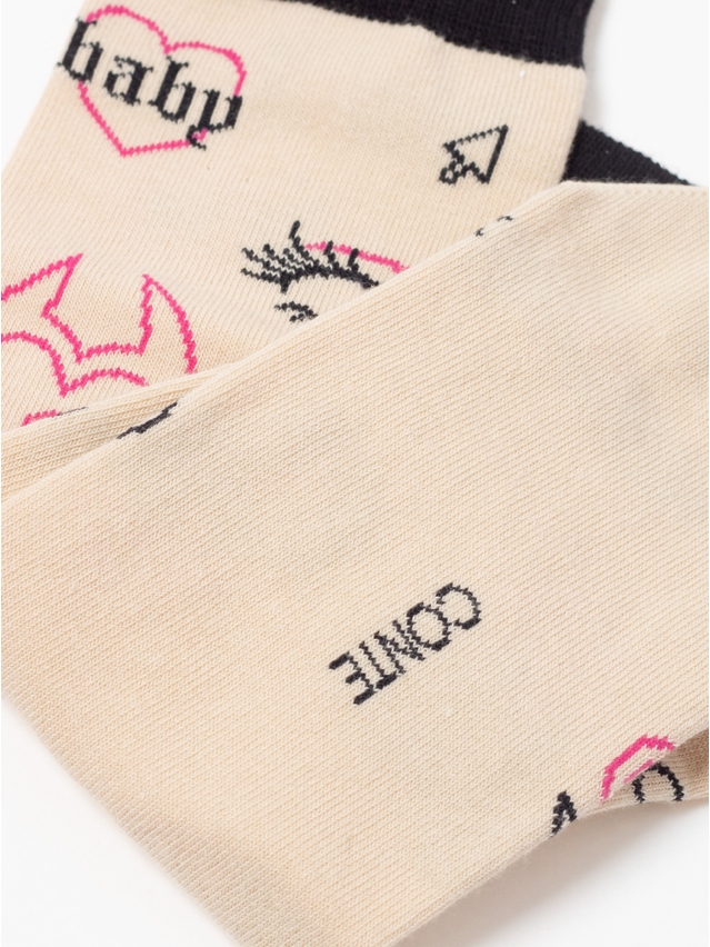 Women's socks CONTE ELEGANT HAPPY, s.23-25, 605 beige - 7