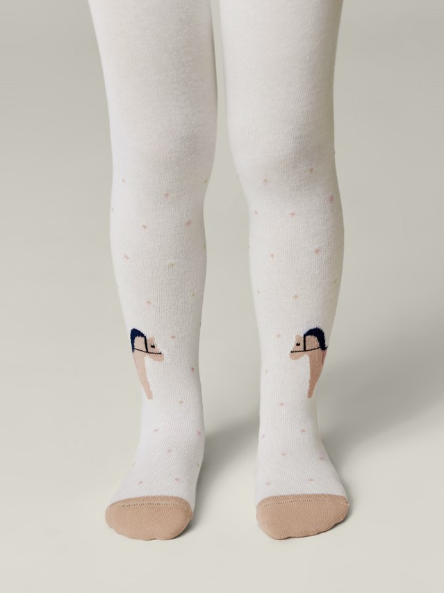 Children's tights CONTE-KIDS TIP-TOP, s.104-110 (16),714 milky - 1