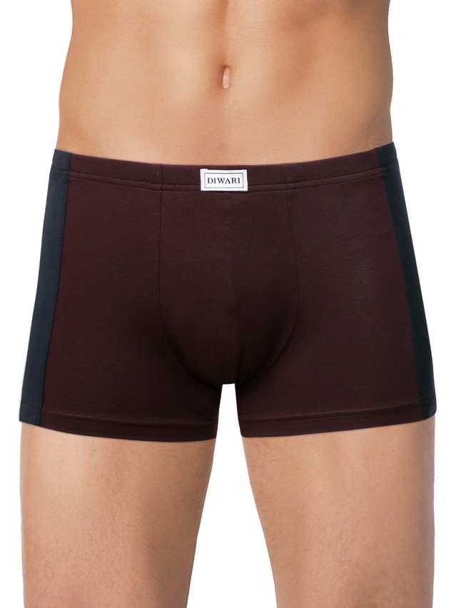 Men's underpants DiWaRi BASIC MEN MSH 3119, s.78,82, dark bordo-navy - 1