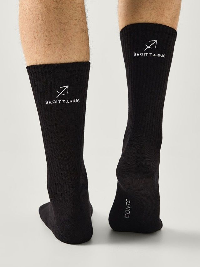 Men's socks CONTE, s.27-29, 664 black - 1