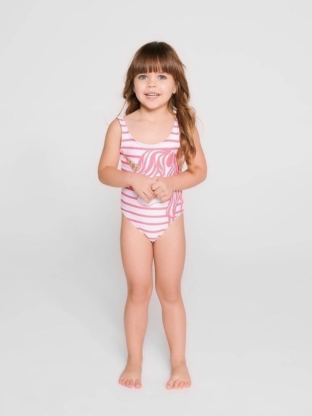 Swimsuit for girls CONTE ELEGANT UNICORN, s.110,116-56, white-pink - 10