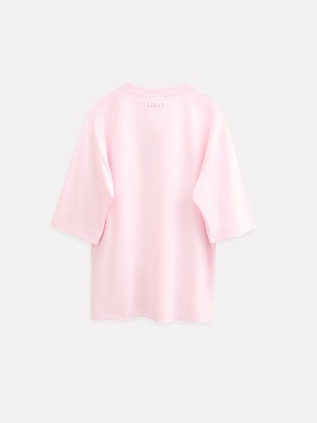 Women's polo neck shirt CONTE ELEGANT LD 3034, s.170-88, pink-je ne sais pas - 2