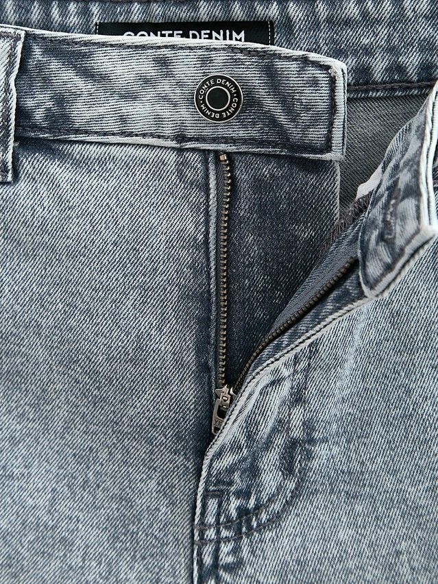 Denim shorts CONTE ELEGANT CON-775, s.170-90, grey - 9