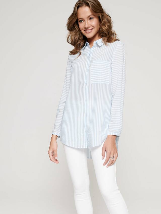 Women's shirt LBL 1096, s.170-84-90, white-light blue - 3