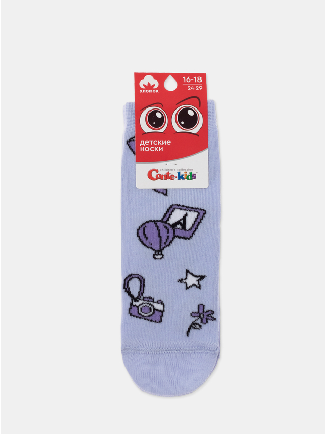 Children's socks CONTE-KIDS, s.16-18, 990 pale violet - 1