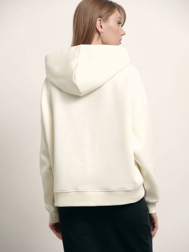 Women's polo neck shirt CONTE ELEGANT LD 1488, s.170-88, off-white - 4