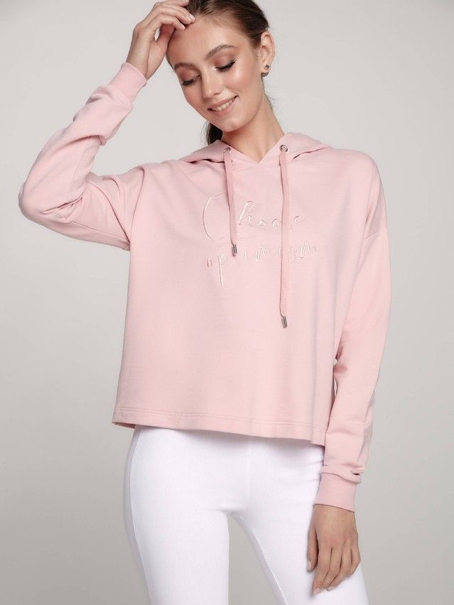 Women's polo neck shirt CONTE ELEGANT LD 1170, s.170-96, romantic pink - 2