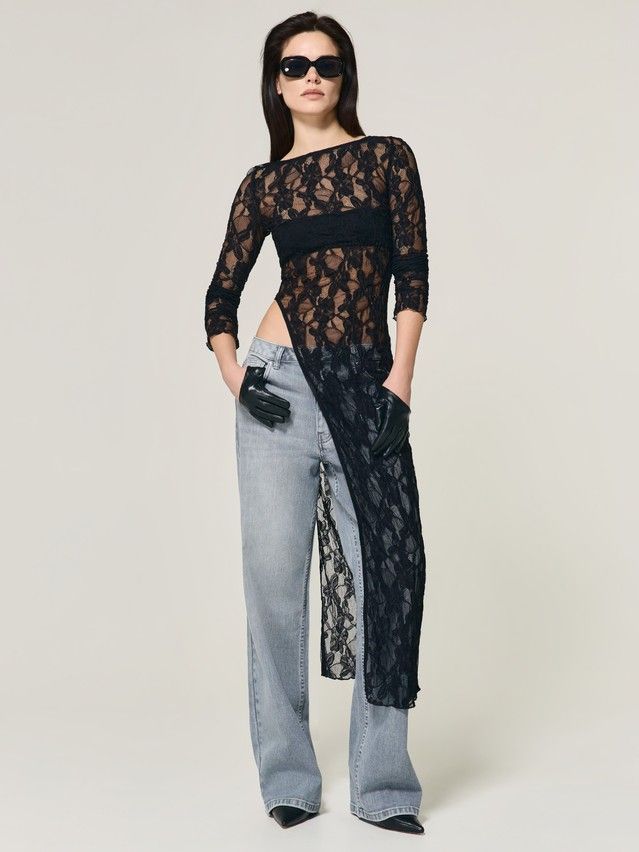 Women's polo neck shirt CONTE LD 3501, s.170-88, black - 5