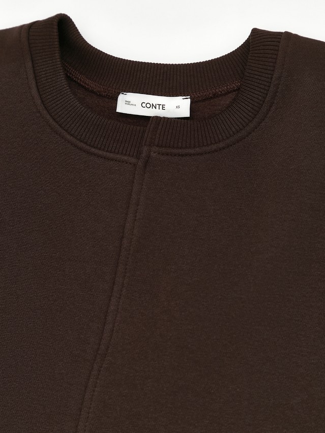 Women's polo neck shirt CONTE LD 3231, s.170-84, dark chocolate - 3
