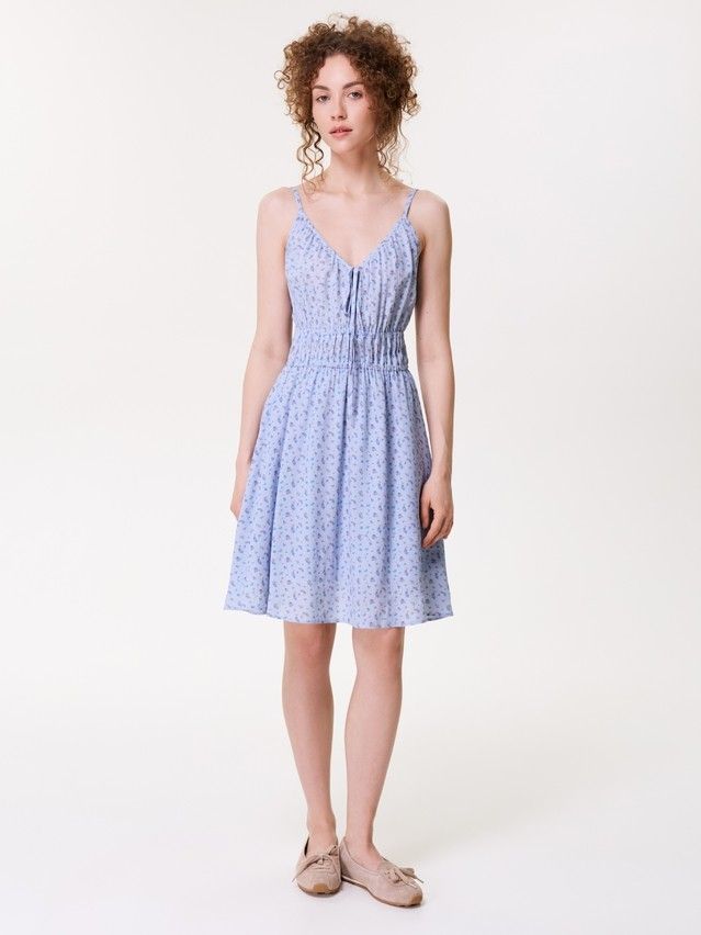 Women's sundress CONTE LSF 3816, s.170-84-90, blue-flowers - 1