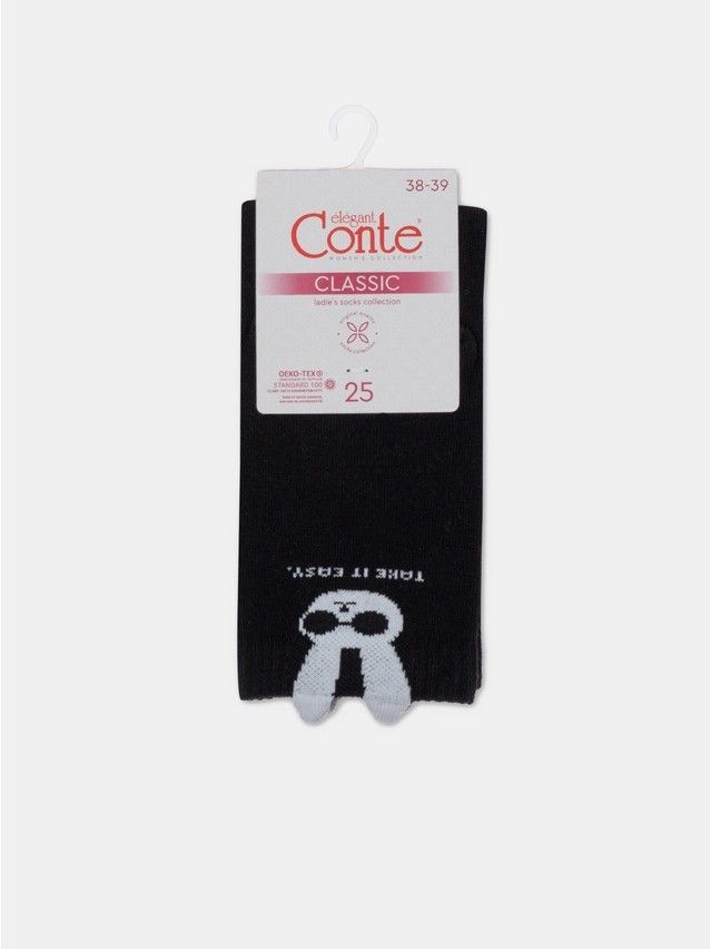 Women's socks CONTE ELEGANT CLASSIC, s.25, 540 black - 6
