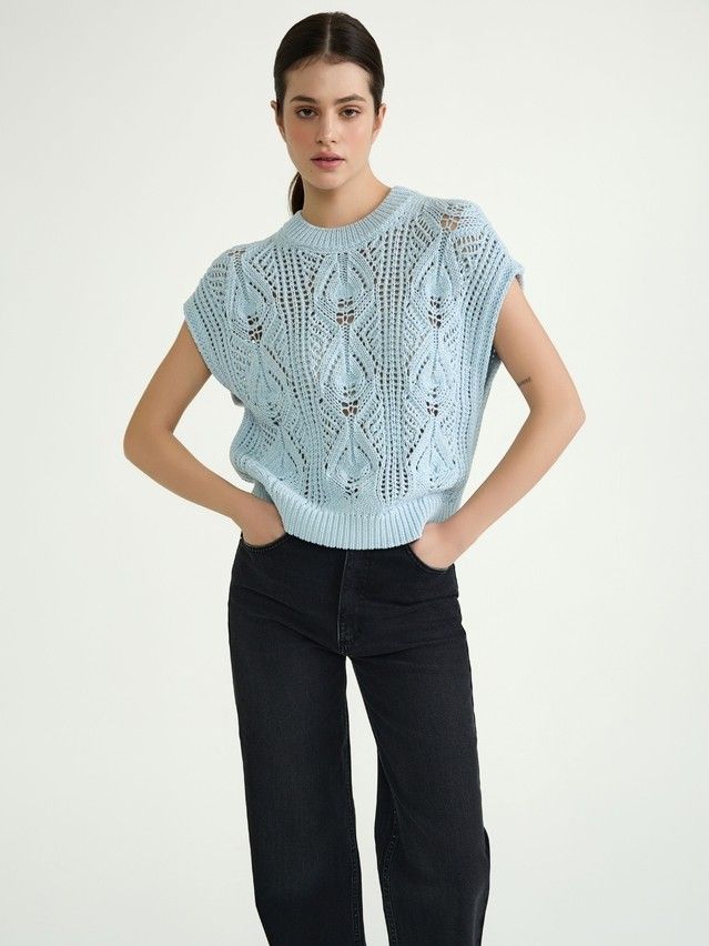 Women's vest CONTE ELEGANT LDK2436, s.170-84, light blue - 6