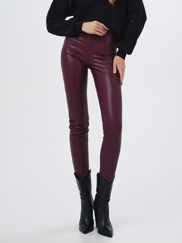 Women's leggings CONTE ELEGANT LLG 2565, s.164-84-90, bordo - 2