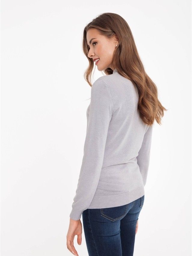 Women's polo neck shirt CONTE ELEGANT LDK024, s.158,164-84, grey - 2