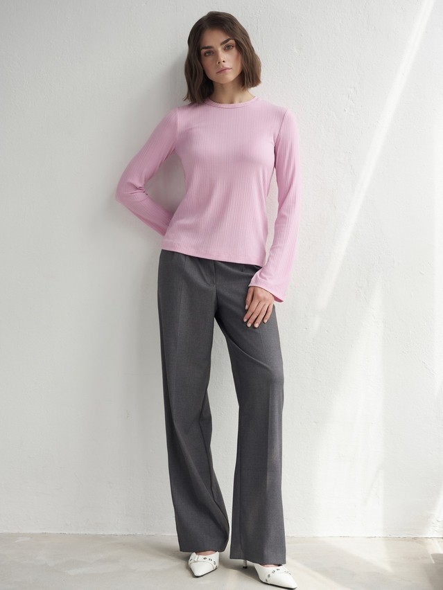 Women's polo neck shirt CONTE LD 3242, s.170-84, pink - 4