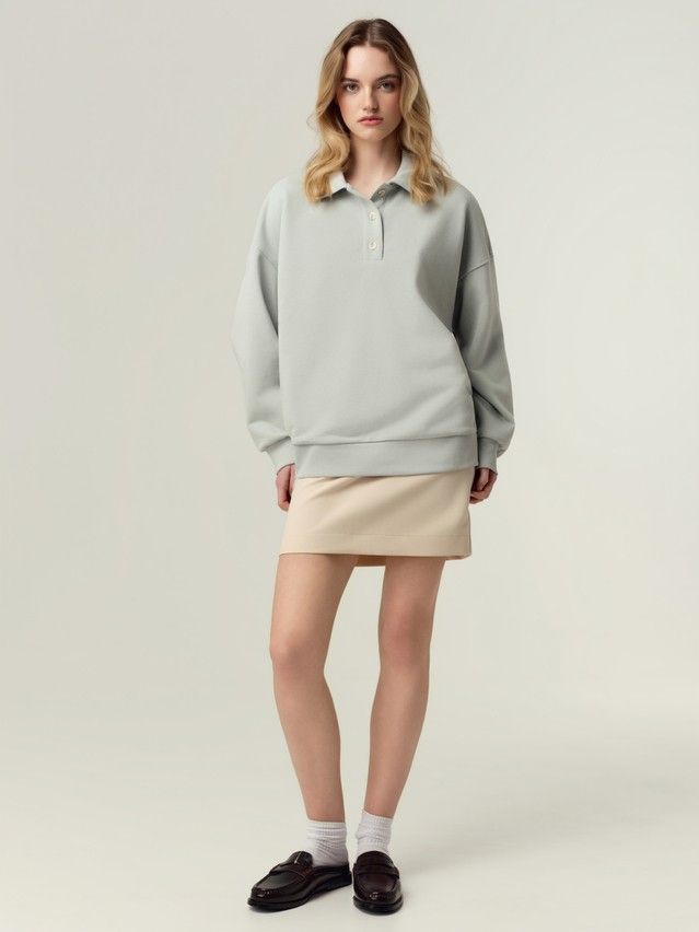 Women's polo neck shirt CONTE LD 3376, s.170-88, sea salt - 1