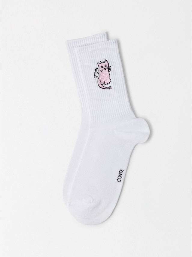 Women's socks CONTE FANTASY, s.23-25, 1121 white - 4