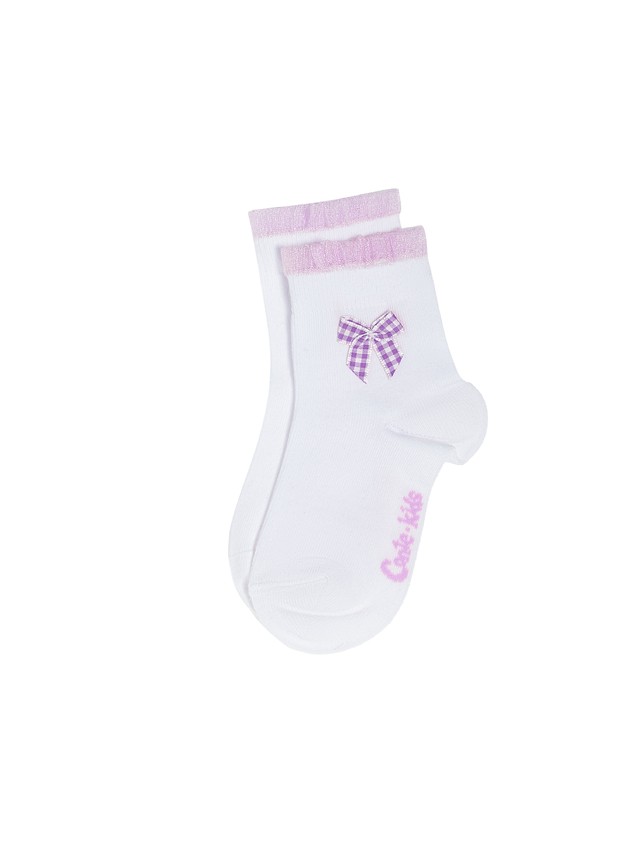 Children's socks CONTE-KIDS TIP-TOP, s.12, 1000 white-lilac - 5