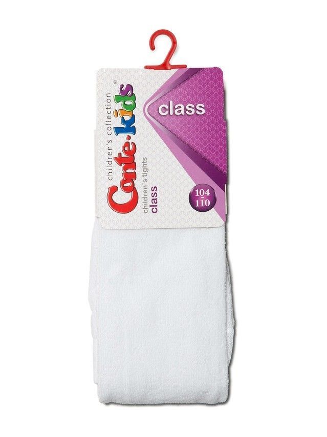 Children's tights CONTE-KIDS CLASS, s.104-110 (16),191 white - 2