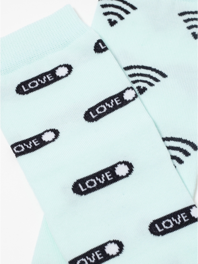 Women's socks CONTE ELEGANT HAPPY, s.23-25, 613 pale turquoise - 5