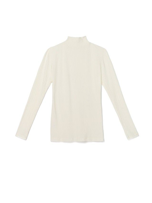 Women's polo neck shirt CONTE ELEGANT LD 822, s.170-100, milky - 3